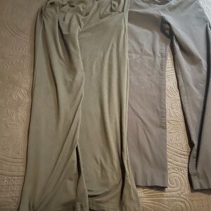 Stylish 2 pair black pants cotton and jersey